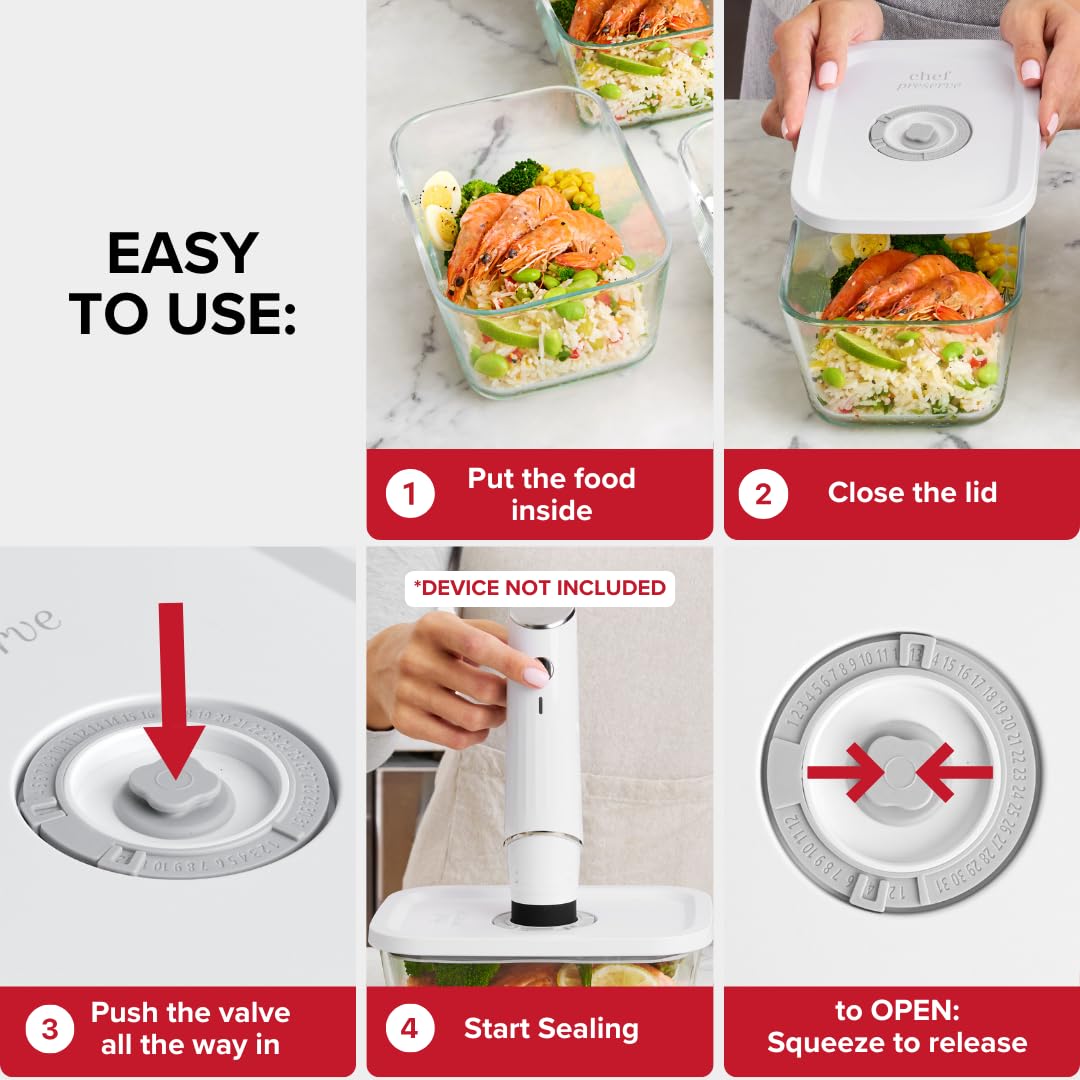 Chef Preserve stackable containers organizing fridge and pantry efficiently.