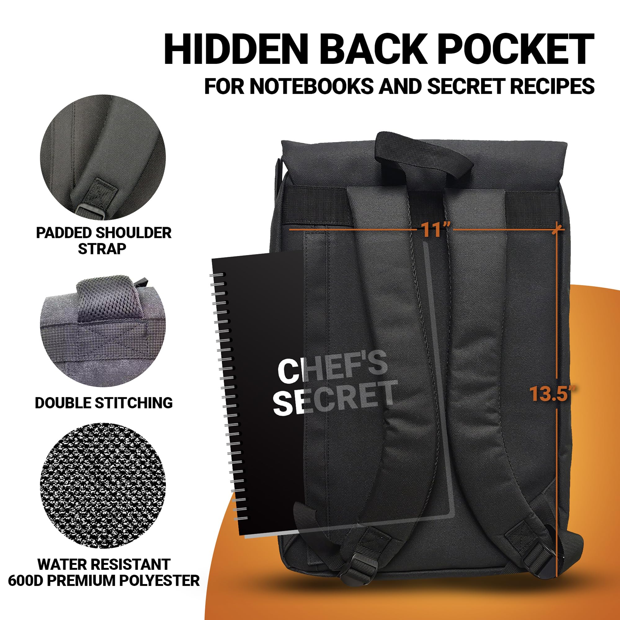 Chef Sac Professional Use setup suitable for chefs and cooks