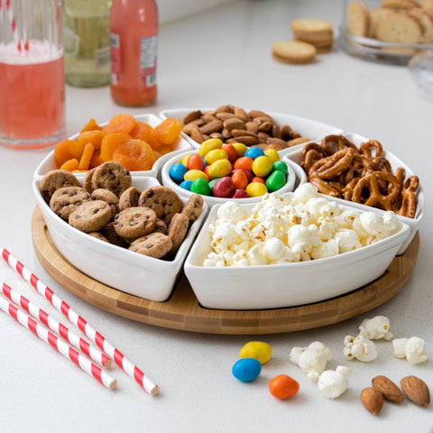 Chef Tacos 10-inch diameter platter suitable for large toppings spread