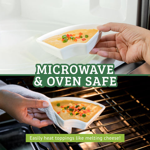 Chef Tacos chip and dip set keeps salsa handy during serving