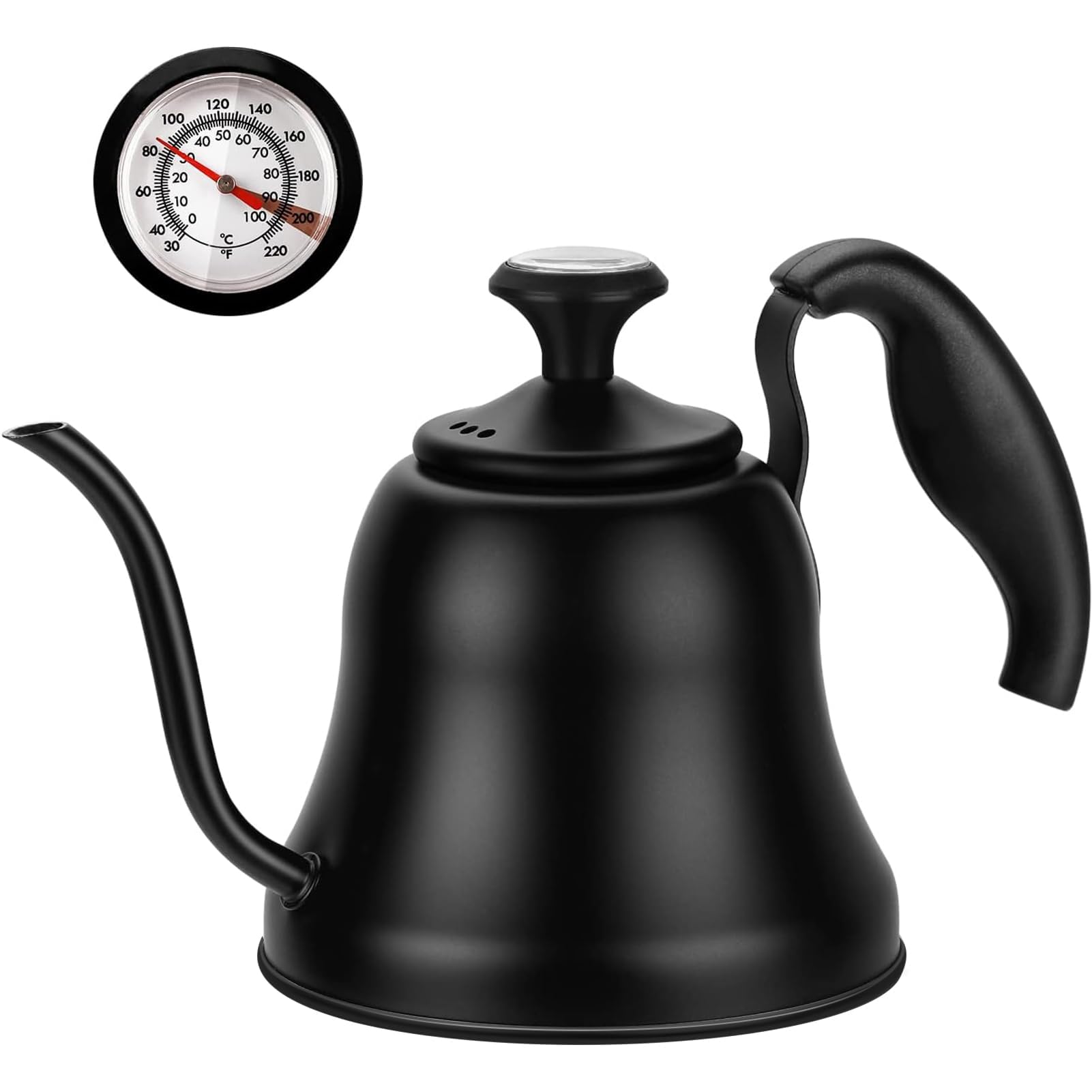 Chefbar gooseneck kettle with precise spout for controlled pour-over coffee.