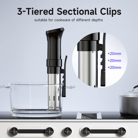 chefess wifi sous vide cooker steak cooking with even heat