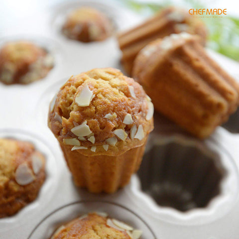 CHEFMADE Canele Mold Pan release and cleaning features simplify after-bake cleanup.