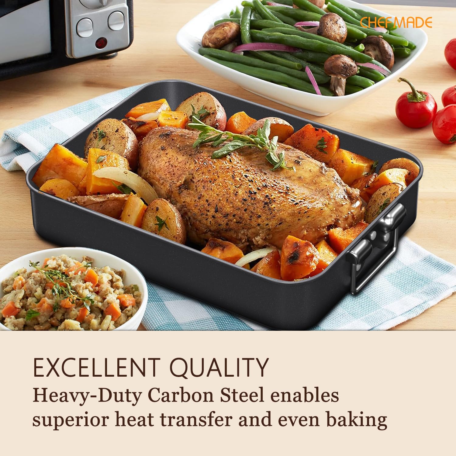 Dishwasher-safe design supports quick cleanup after busy dinners.