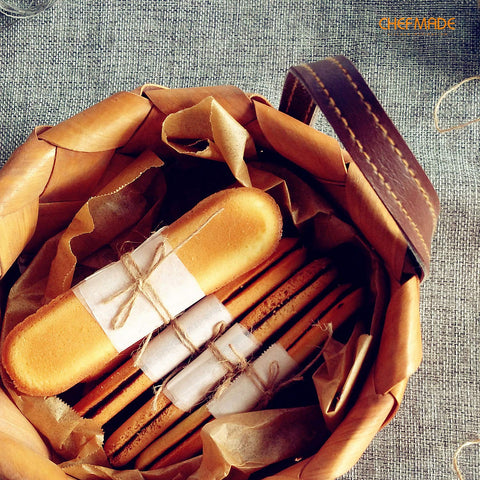 CHEFMADE champagne gold bakeware with reinforced edge