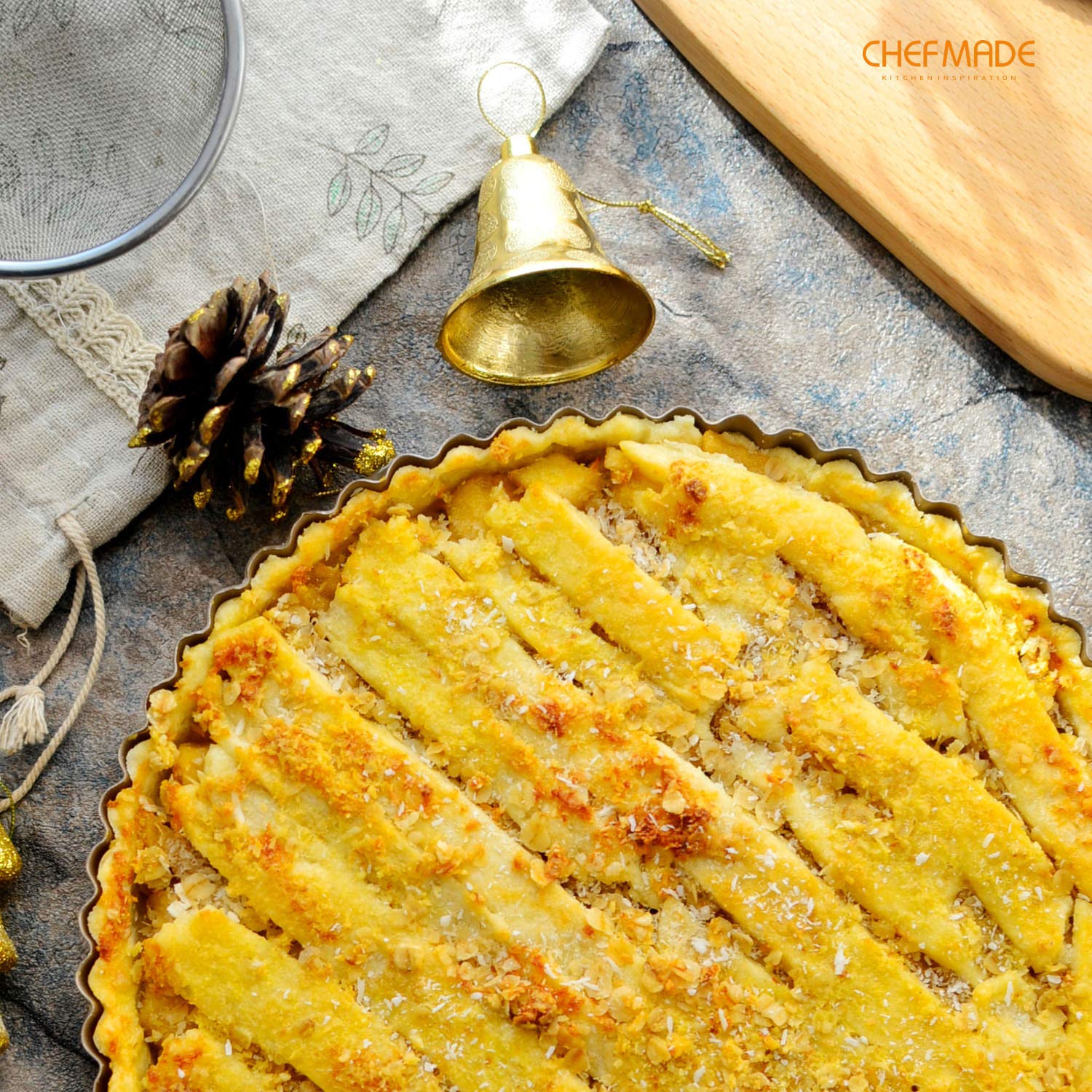 CHEFMADE oven-ready tart pan handles baking and serving with confidence.