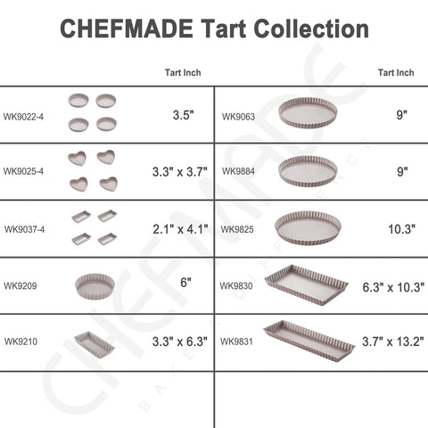 CHEFMADE reinforced edge design resists warping during busy bakes.