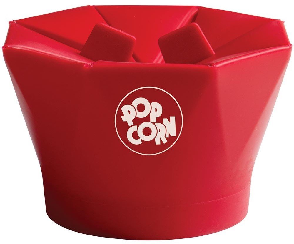 Chef'n PopTop base in cherry finish for mess-free popping