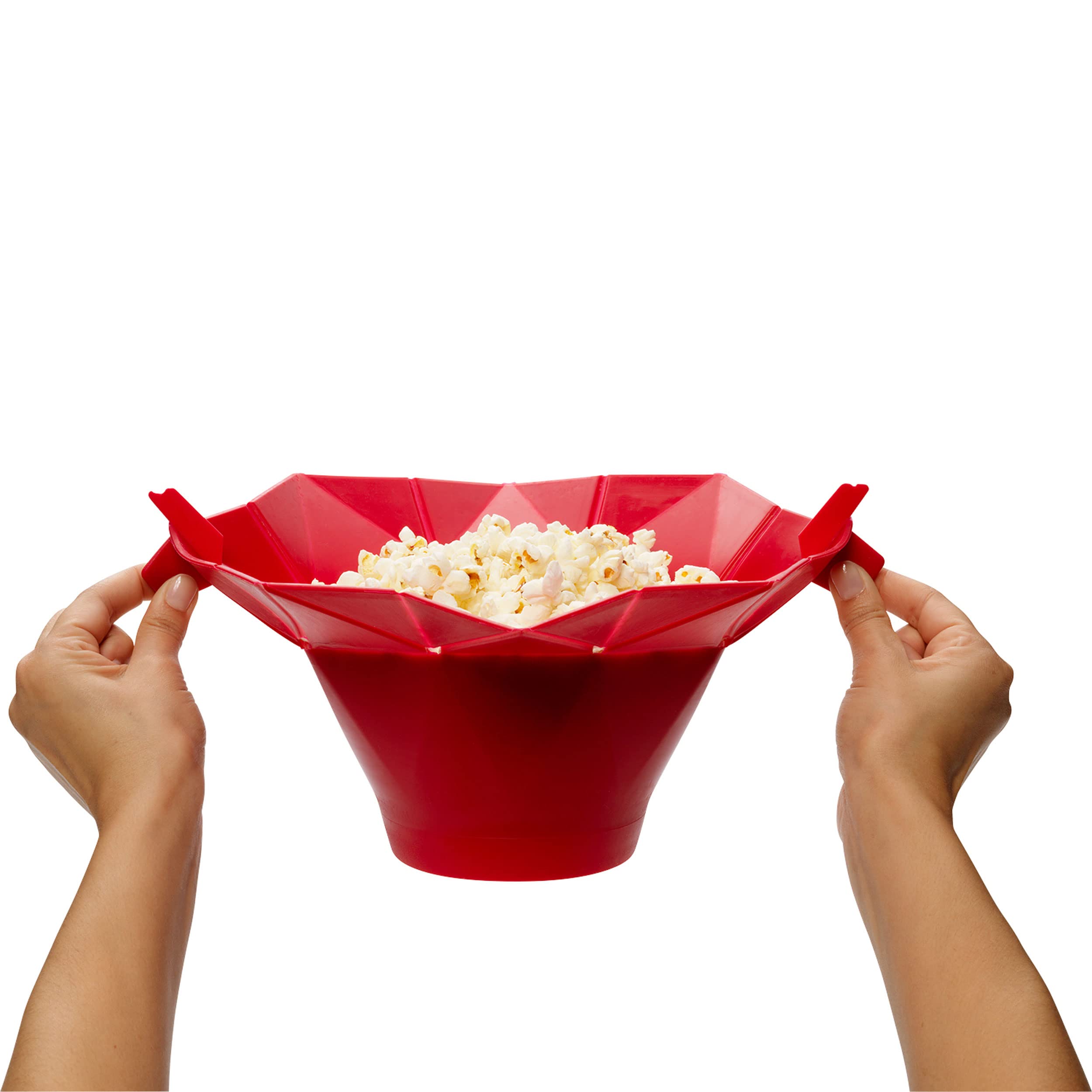 Chef'n PopTop displays up to 10 cups of popped corn