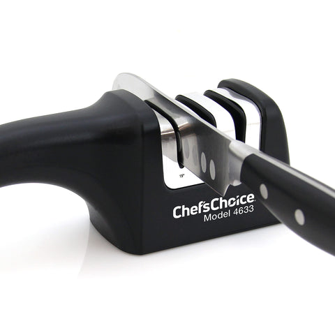 Chef'sChoice AngleSelect close-up on diamond abrasives for precise sharpening