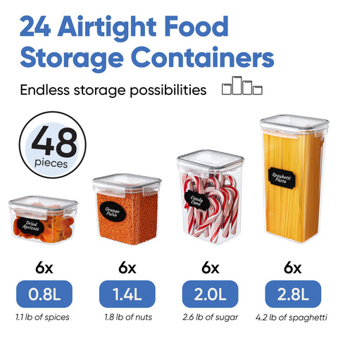 Chef's Path lids locked on containers showing secure seal for freshness