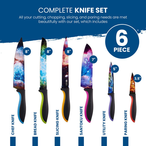 CHEF'S VISION Cosmos handles ergonomic-grip reduce hand fatigue during extended prep.