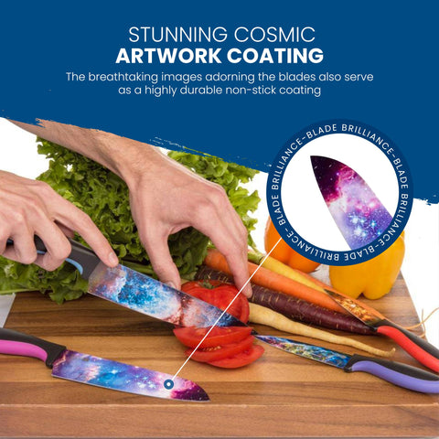 CHEF'S VISION Cosmos knives stainless-blades deliver sharp, durable performance for daily slicing.