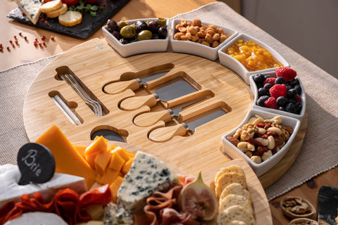 ChefSofi bamboo board enhances upscale gatherings with its premium German-inspired design.