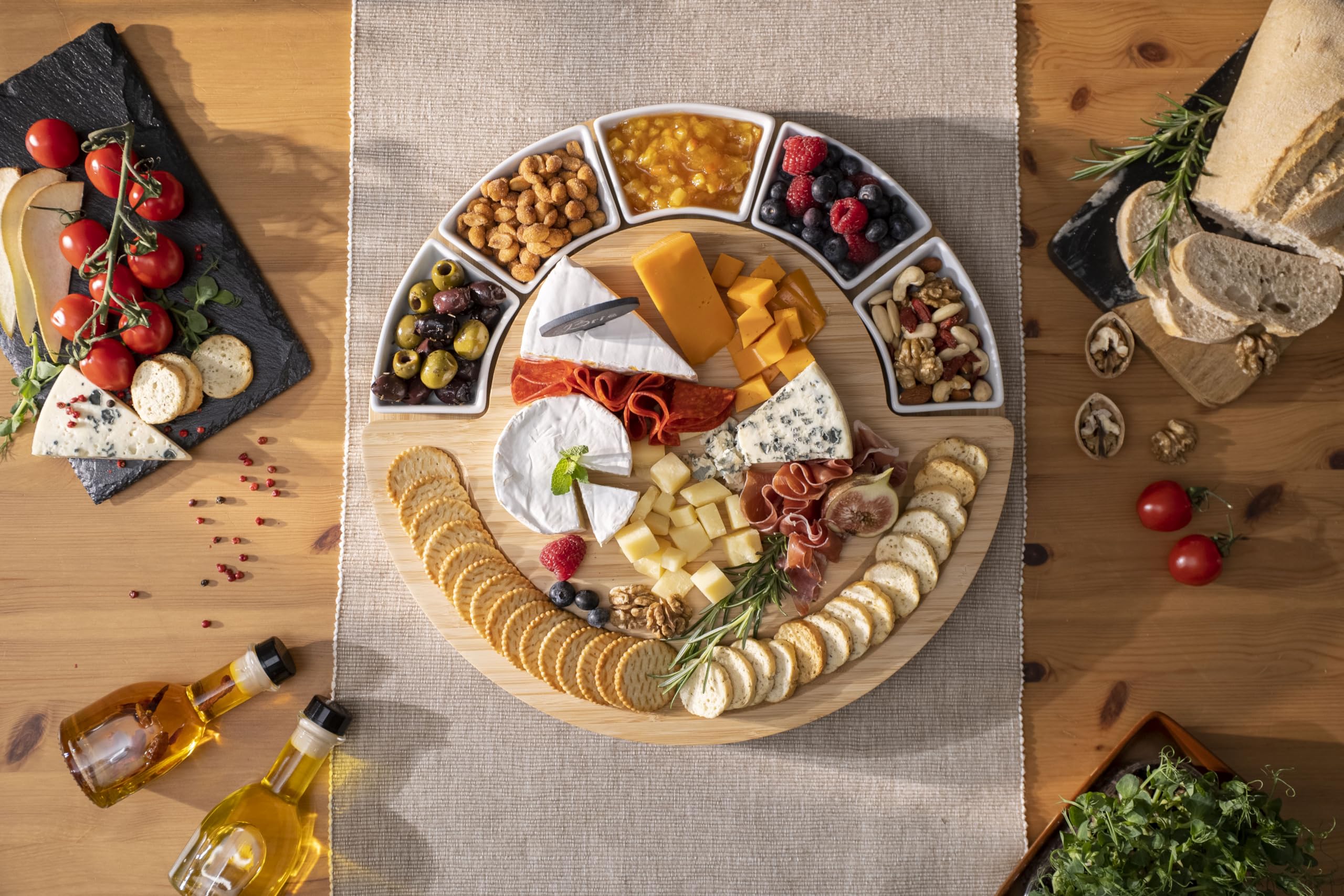 ChefSofi stainless steel cheese knives cut hard to soft cheeses cleanly and smoothly.