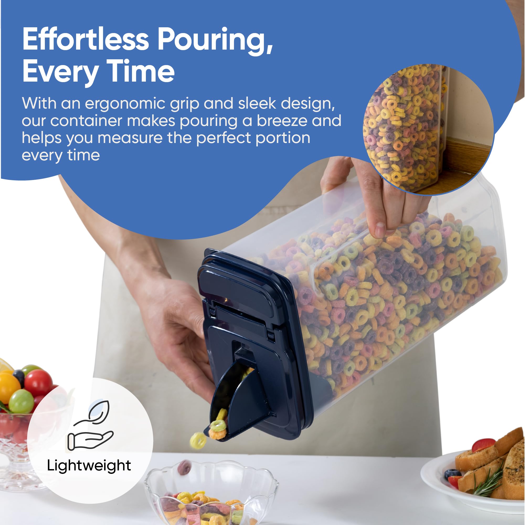 Chef's Path flip-lid with silicone seal preserves freshness