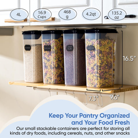 A kitchen scene showcasing Chef's Path containers on a shelf