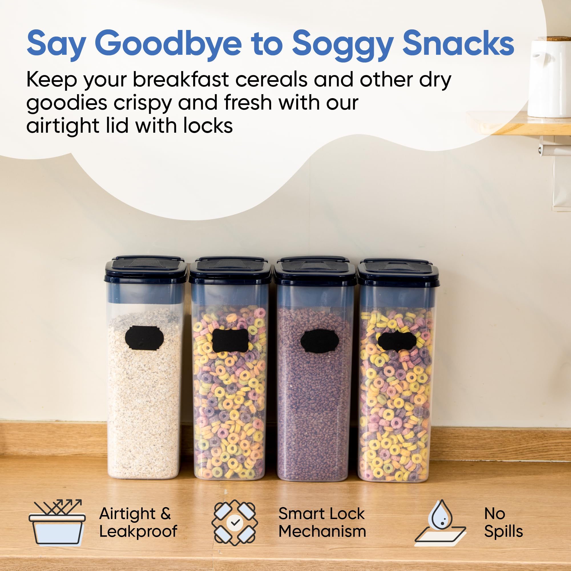 Chef's Path stackable design saving cupboard space