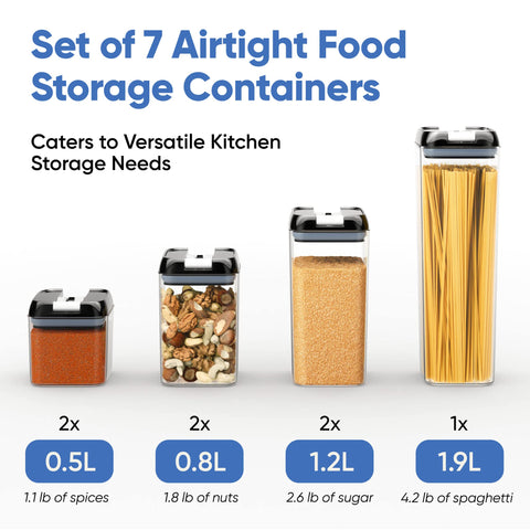 Chef's Path transparent containers with clear lids for easy visibility