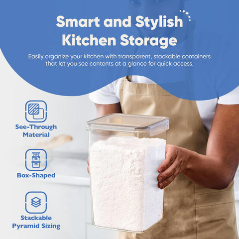 Chef's Path dishwasher-safe, BPA-free canister resists stains for daily pantry use.