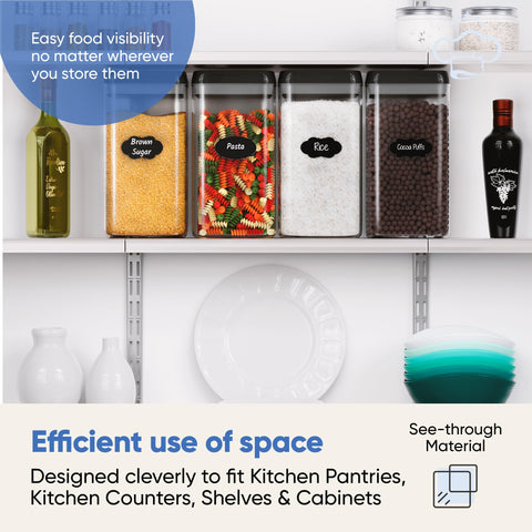 Pantry organization with Chef's Path space-saving design in use