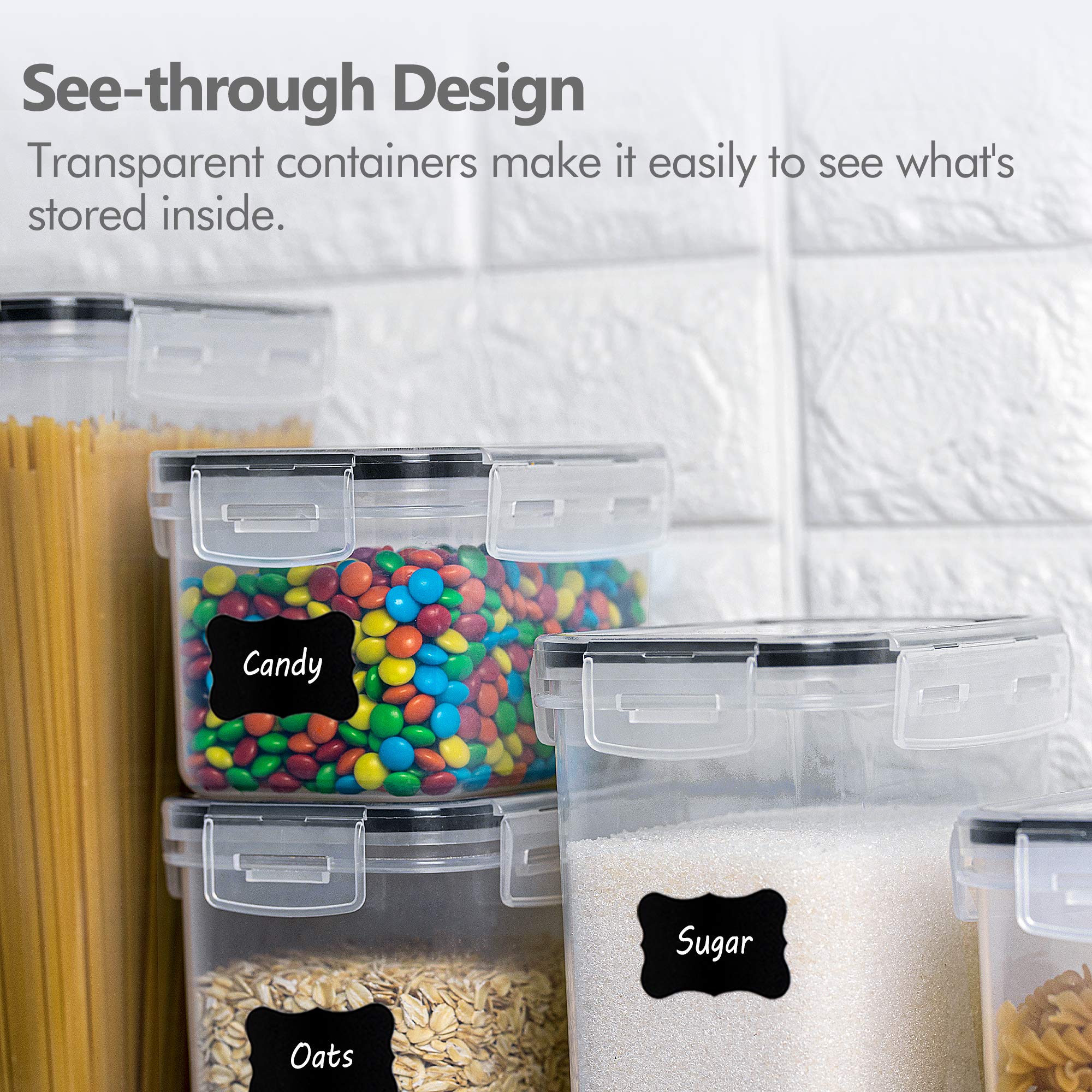 Ideal for pantry organization and long-lasting freshness of dry staples with CHEFSTORY.