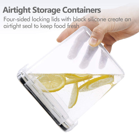 Transparent CHEFSTORY canisters show contents clearly for quick meal prep.