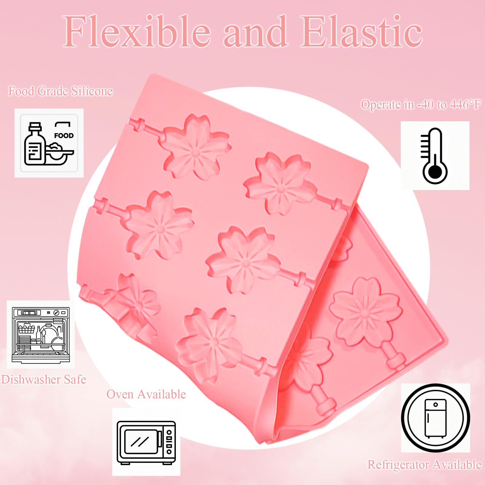 CHELIZIYA 100 lollipop sticks for sturdy candy crafting.