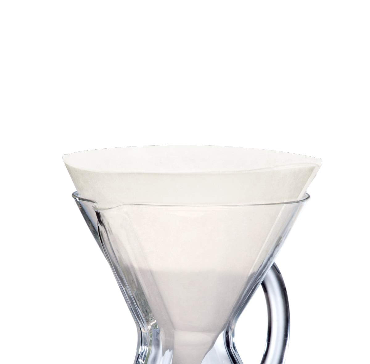 Chemex Bonded Filter unfolded 100ct packaging for clean, convenient brewing.