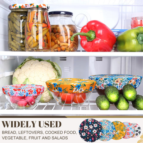 CHENGU 5-inch fabric bowl cover keeps leftovers sealed and fresh
