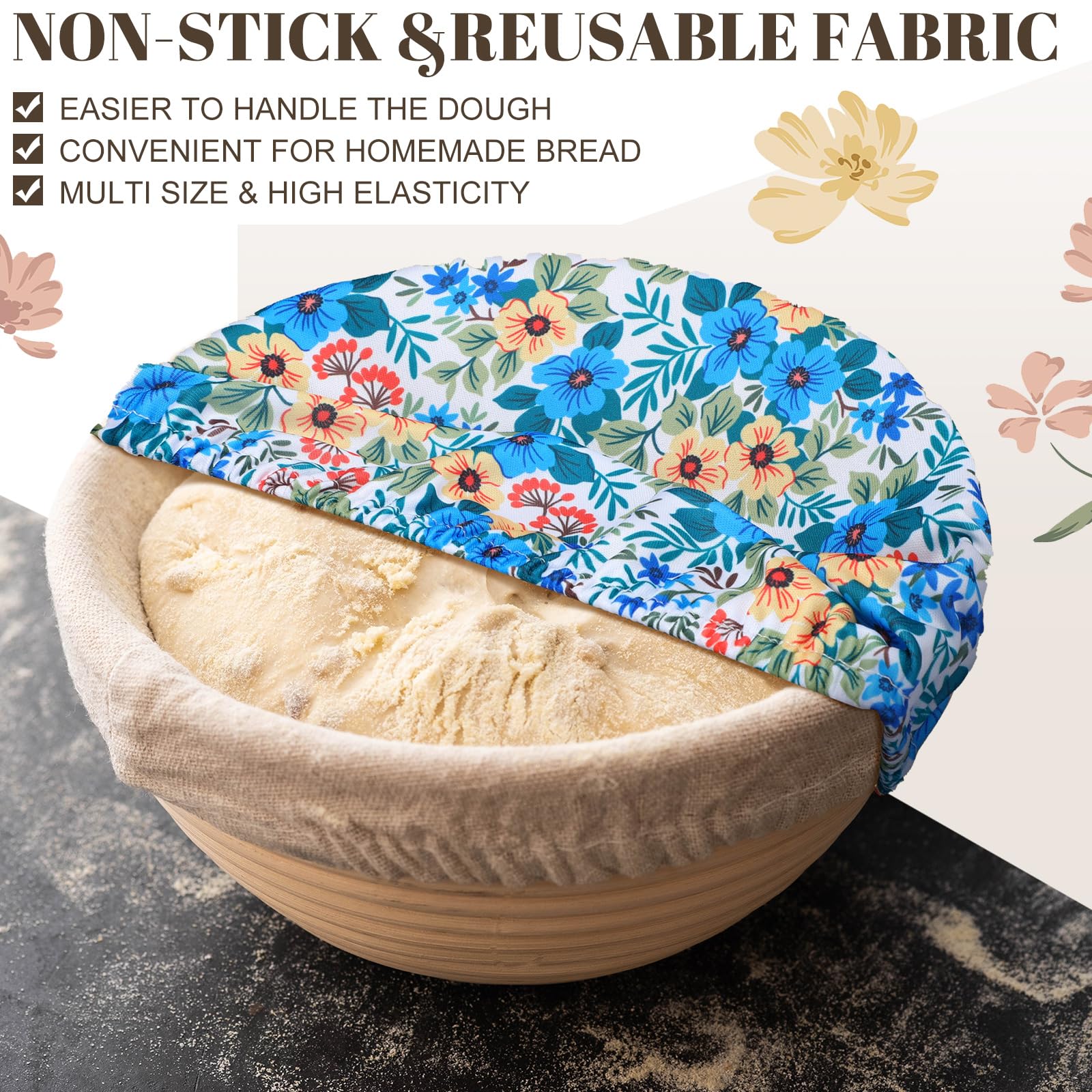 CHENGU-patterned cloth bowl covers add color to kitchen while storing