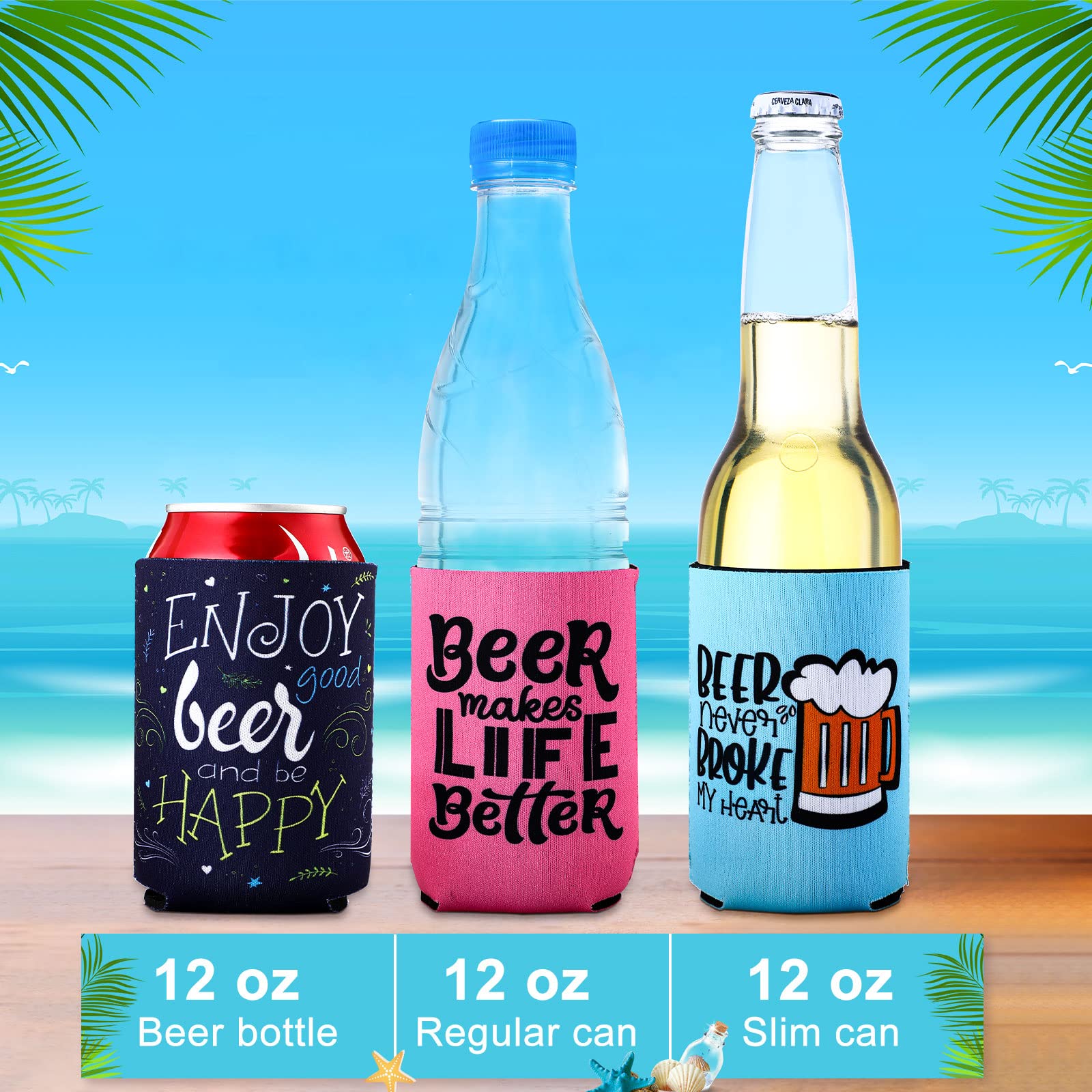 Colorful quotes sleeve adds personality while keeping beverages at a comfortable temp