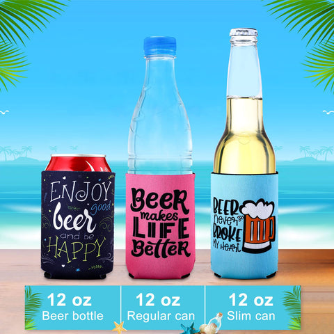 Colorful quotes sleeve adds personality while keeping beverages at a comfortable temp