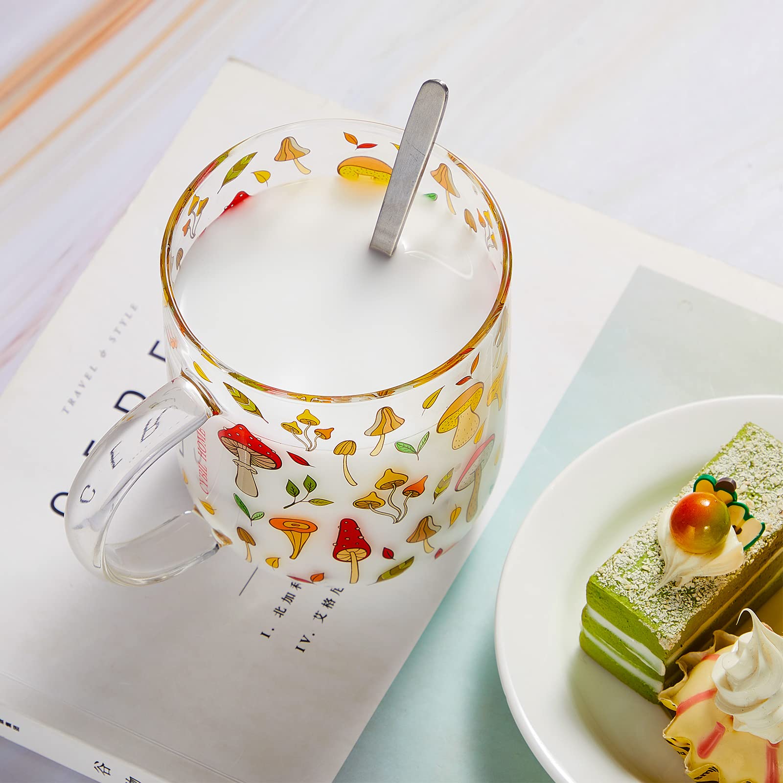 CHENGU gift-set mushroom cup and spoon, perfect for gifting.