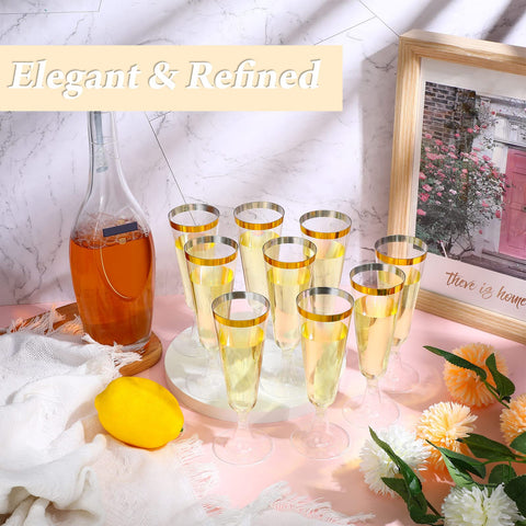 CHENGU gold flutes add a premium touch to any table setting.