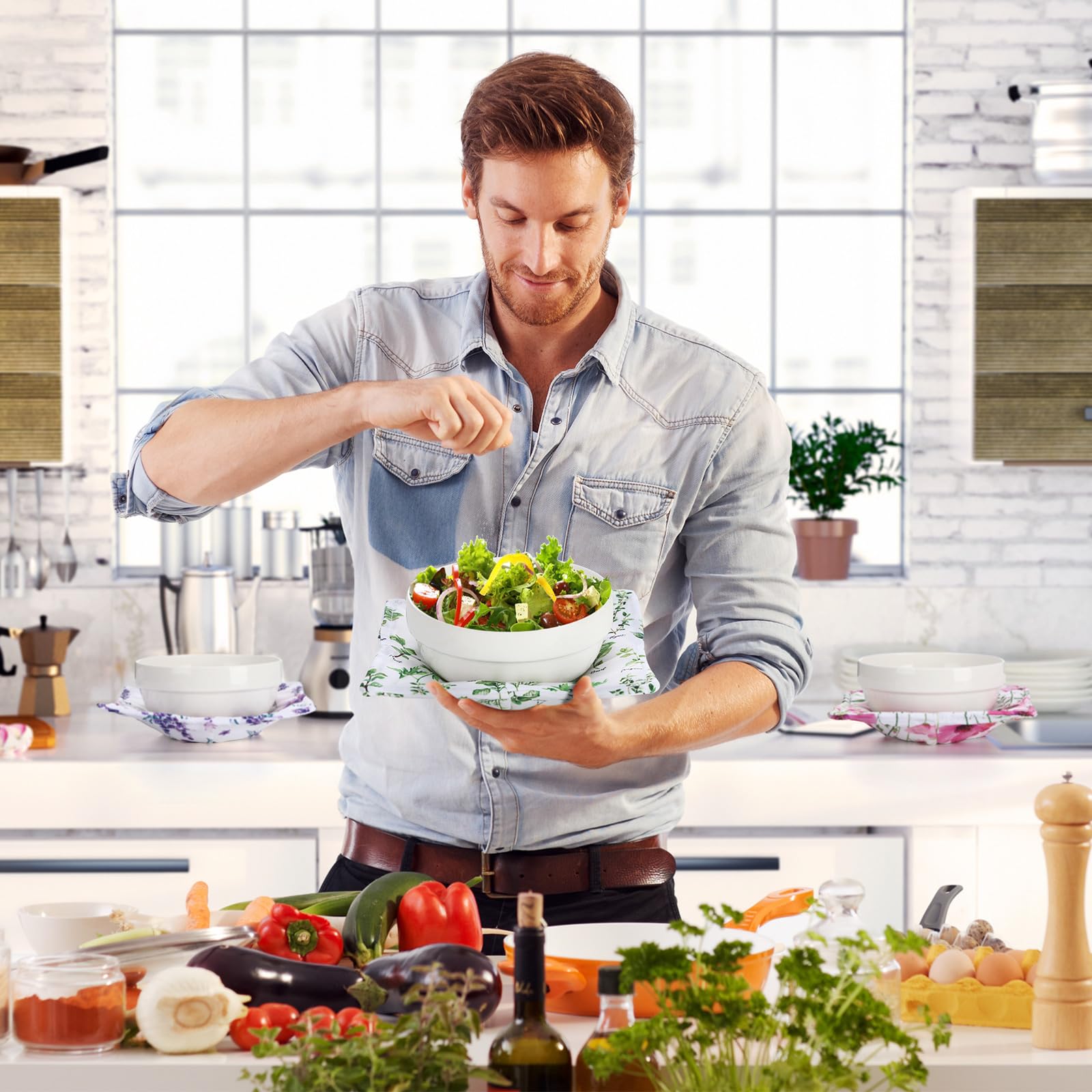 CHENGU heat-resistant bowl potholder is durable and easy to clean