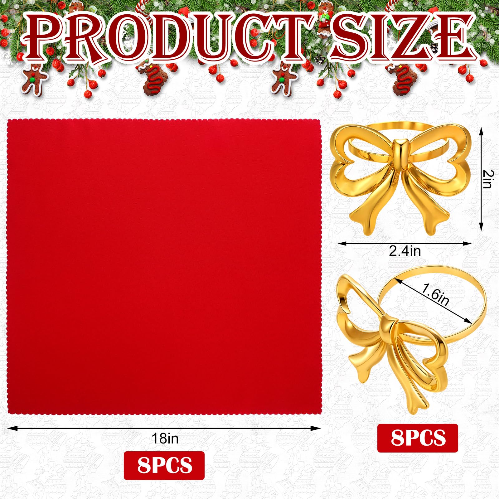 CHENGU red cloth napkin texture for holiday dining.