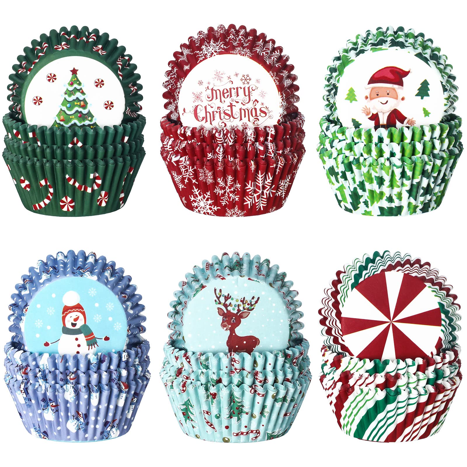 CHENGU Santa Claus cupcake liner for festive cake presentation
