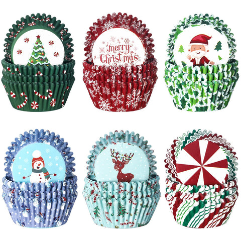 CHENGU Santa Claus cupcake liner for festive cake presentation