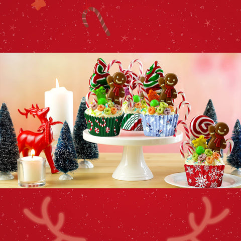 CHENGU Snowflake cupcake liner adds wintry charm to desserts