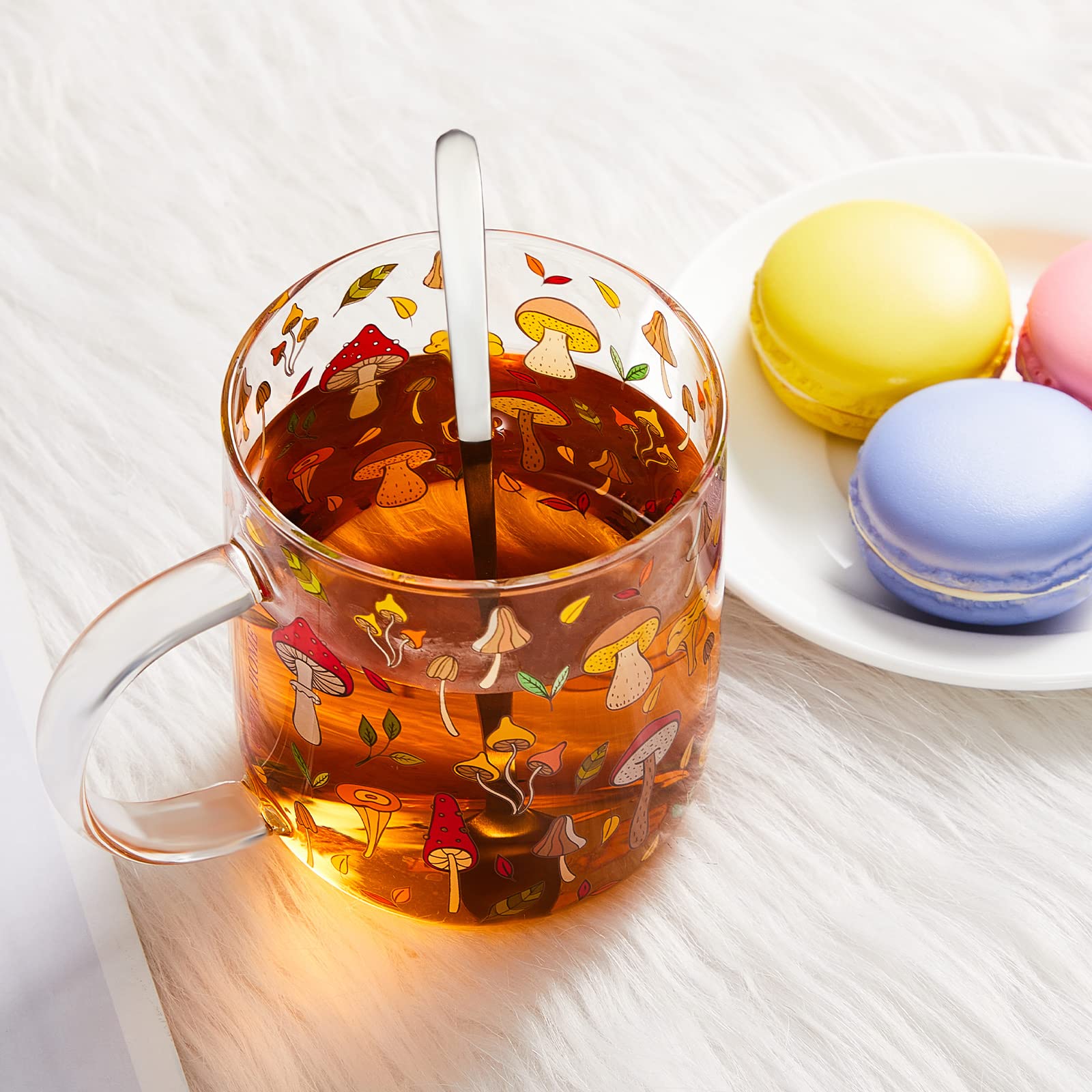 CHENGU stainless steel dessert spoon for easy stirring and serving.