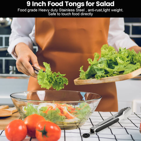 CHENGU tongs with thumb-grip handle for controlled maneuvering during cooking.