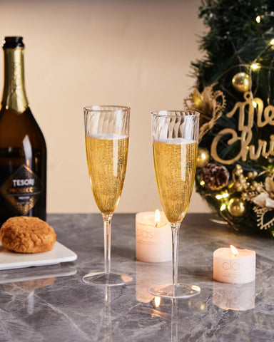 Cheoshyo 6oz flutes perfect for mimosas and brunch gatherings.