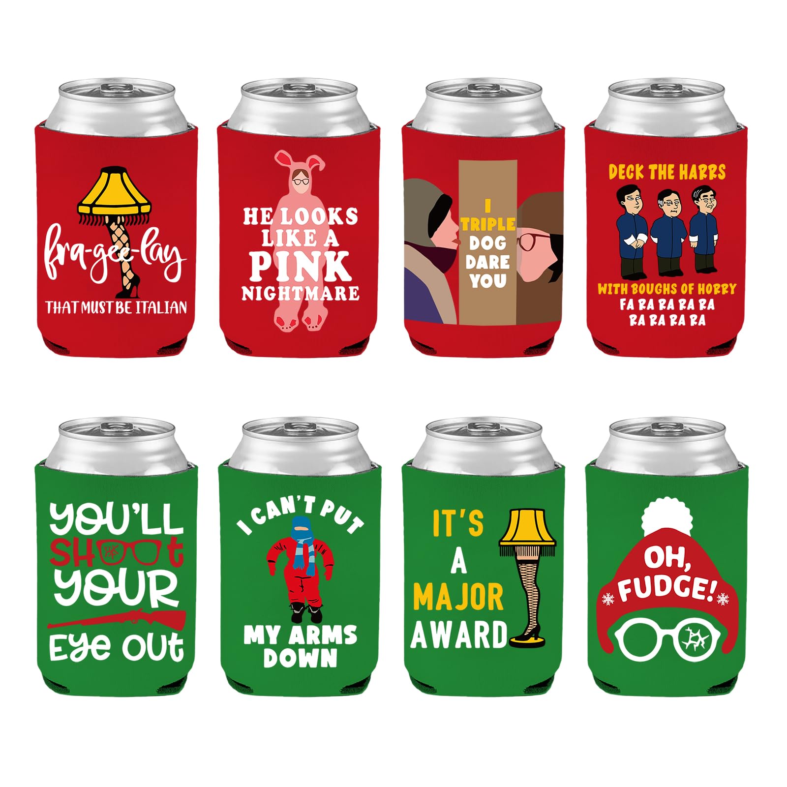 Cheroloven Christmas can covers design 1 keeps drinks cold and adds festive flair.