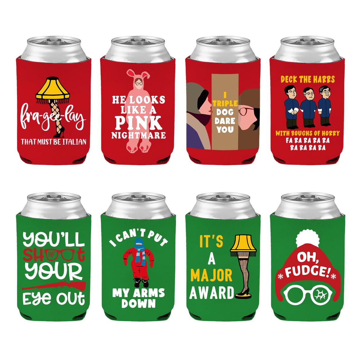 Cheroloven Christmas can covers design 1 keeps drinks cold and adds festive flair.