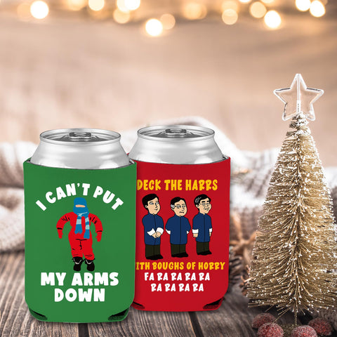 Cheroloven Christmas can covers design 4 premium neoprene insulation for colder drinks.