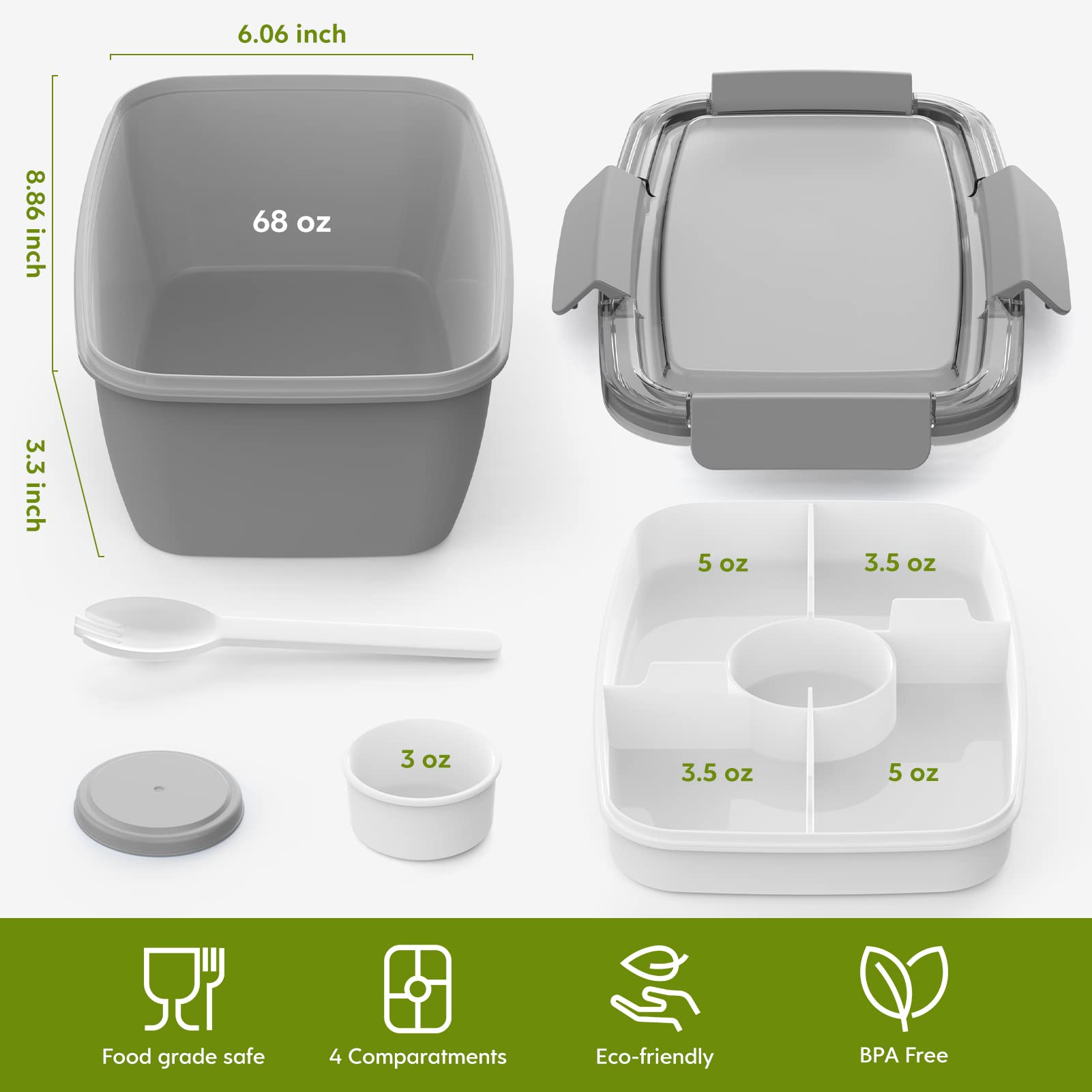 Backpack-friendly size fits bags and on-the-go meals.