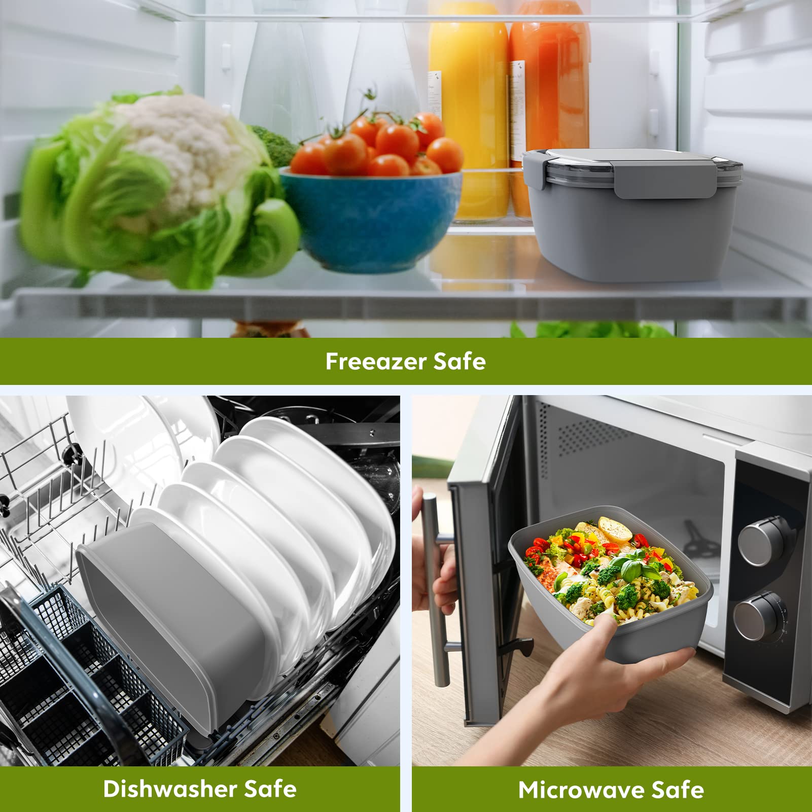 Freezer-safe for prep-ahead lunches and cold storage.