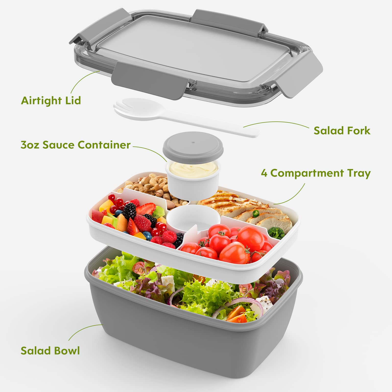 Cherrysea leak-proof lid with silicone seal prevents spills during transport.