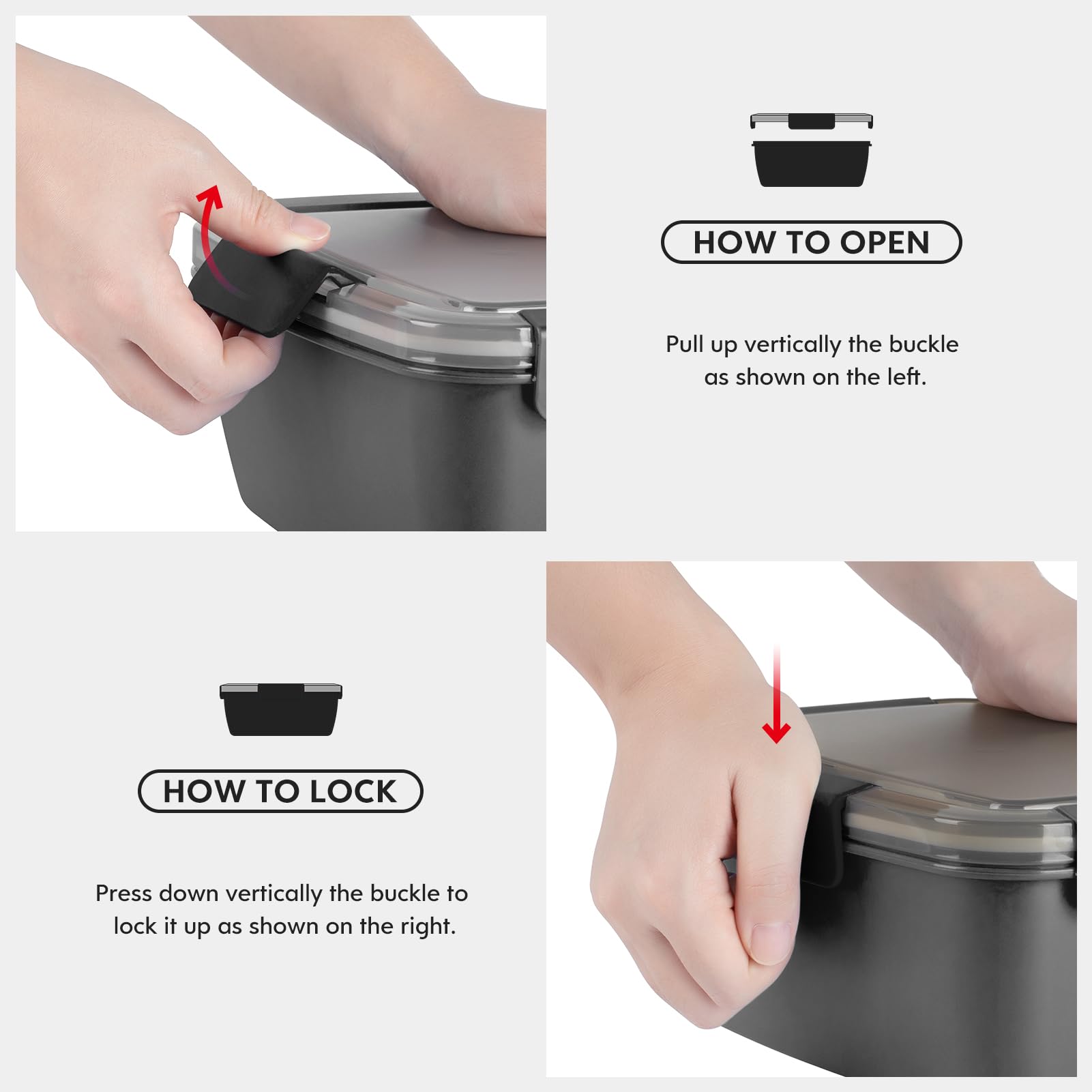 Silicone seal ring on Cherrysea lid helps prevent leaks.